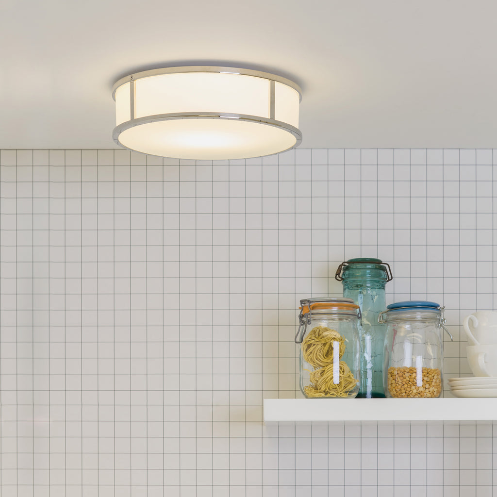 Astro Mashiko Round 300 Bathroom Ceiling Light in Polished Chrome