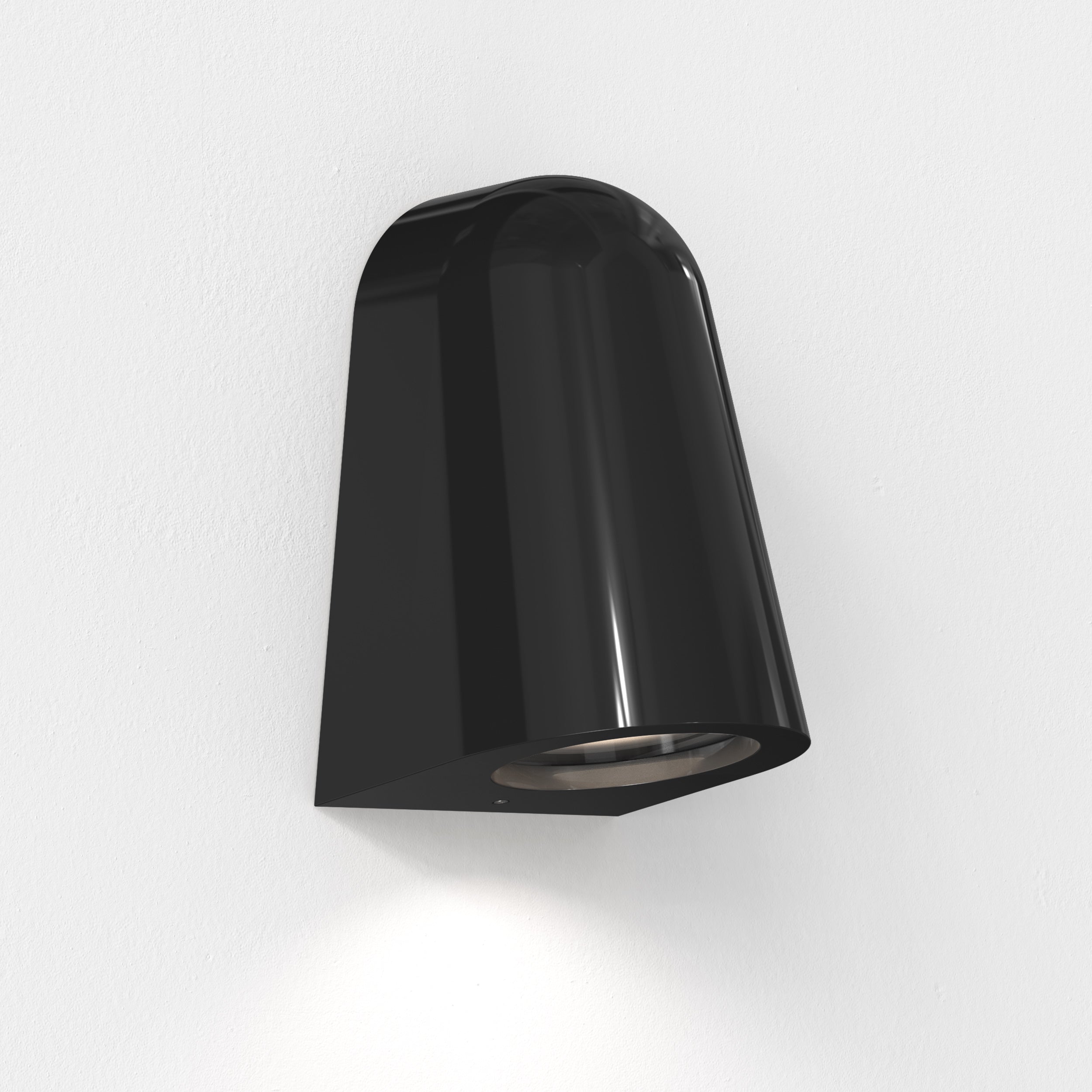 Astro Mast Light Coastal Wall Light in Gloss Glaze Black