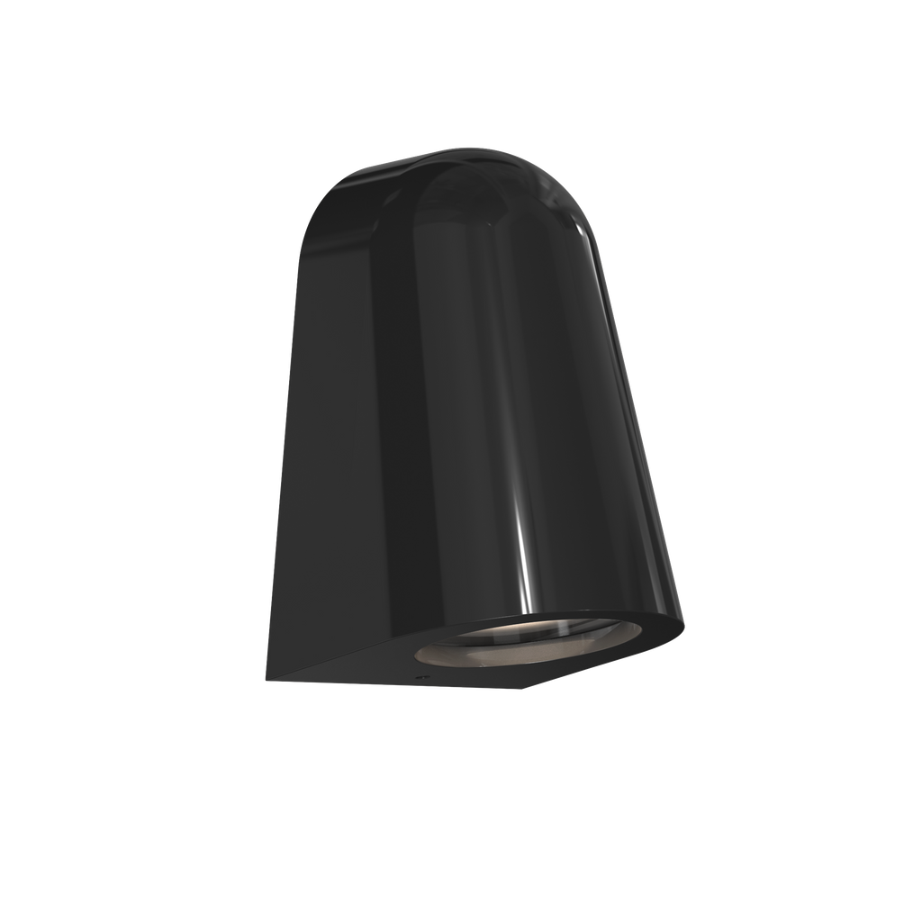 Astro Mast Light Coastal Wall Light in Gloss Glaze Black