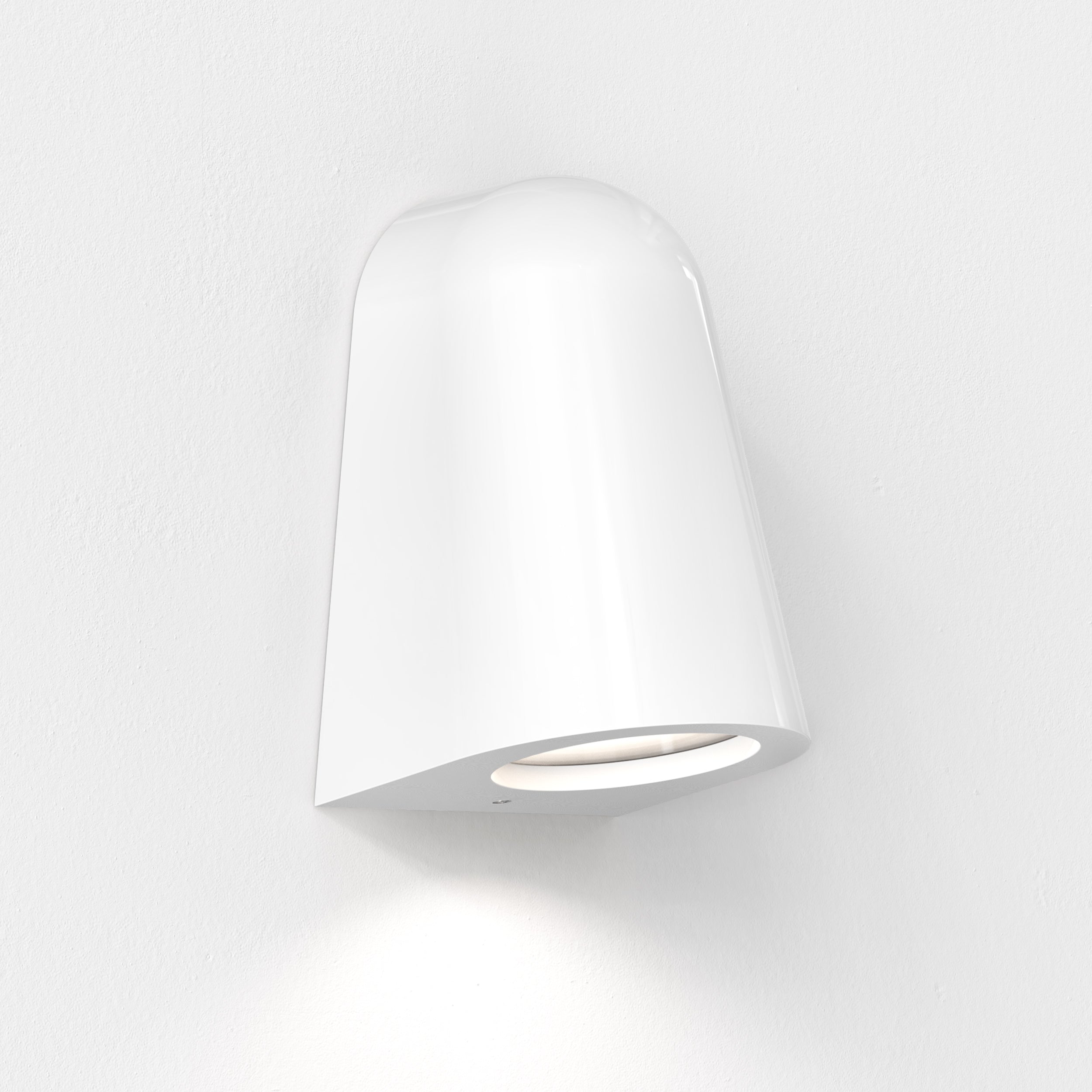 Astro Mast Light Coastal Wall Light in Gloss Glaze White