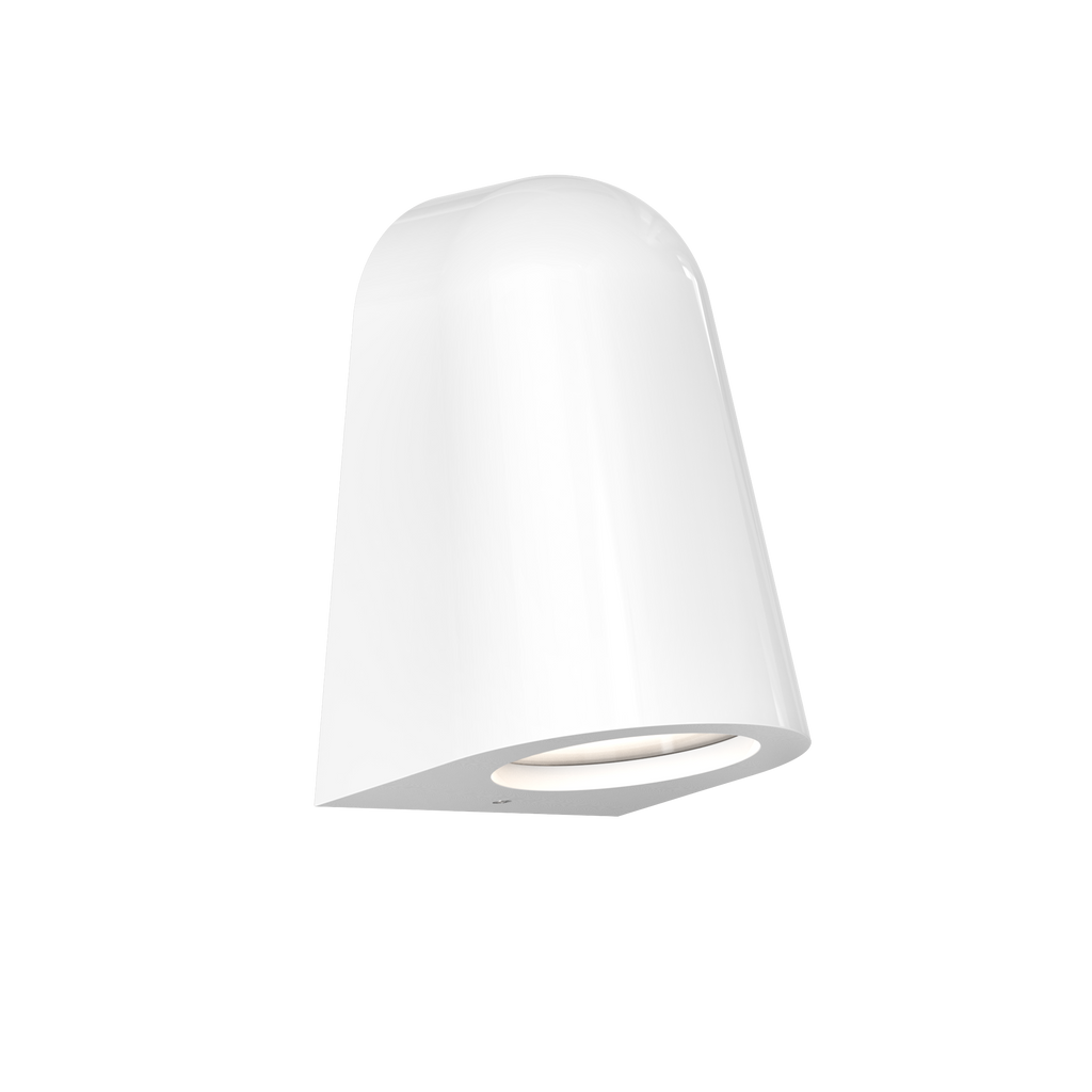 Astro Mast Light Coastal Wall Light in Gloss Glaze White