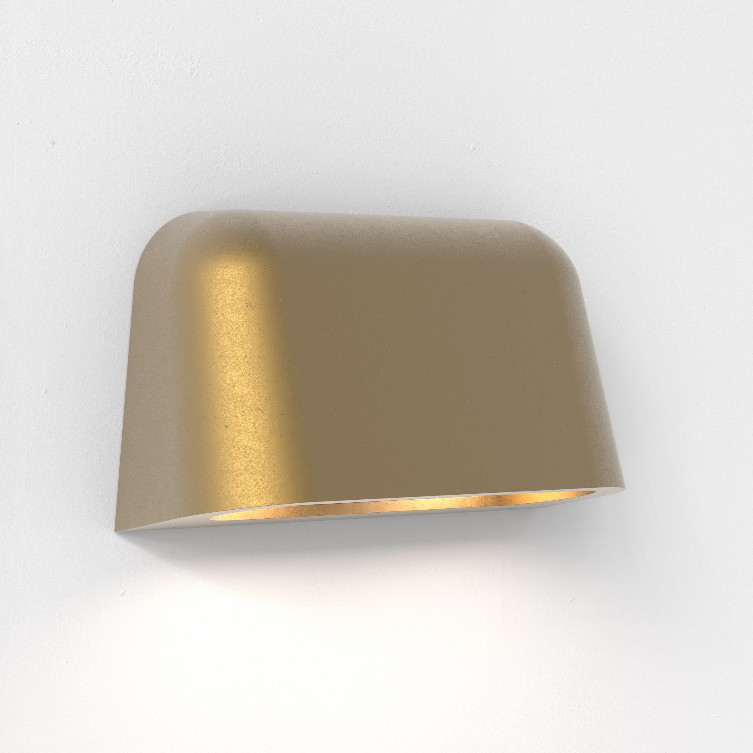 Astro Mast Twin Outdoor Wall Light in Antique Brass