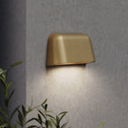 Astro Mast Twin Outdoor Wall Light in Antique Brass