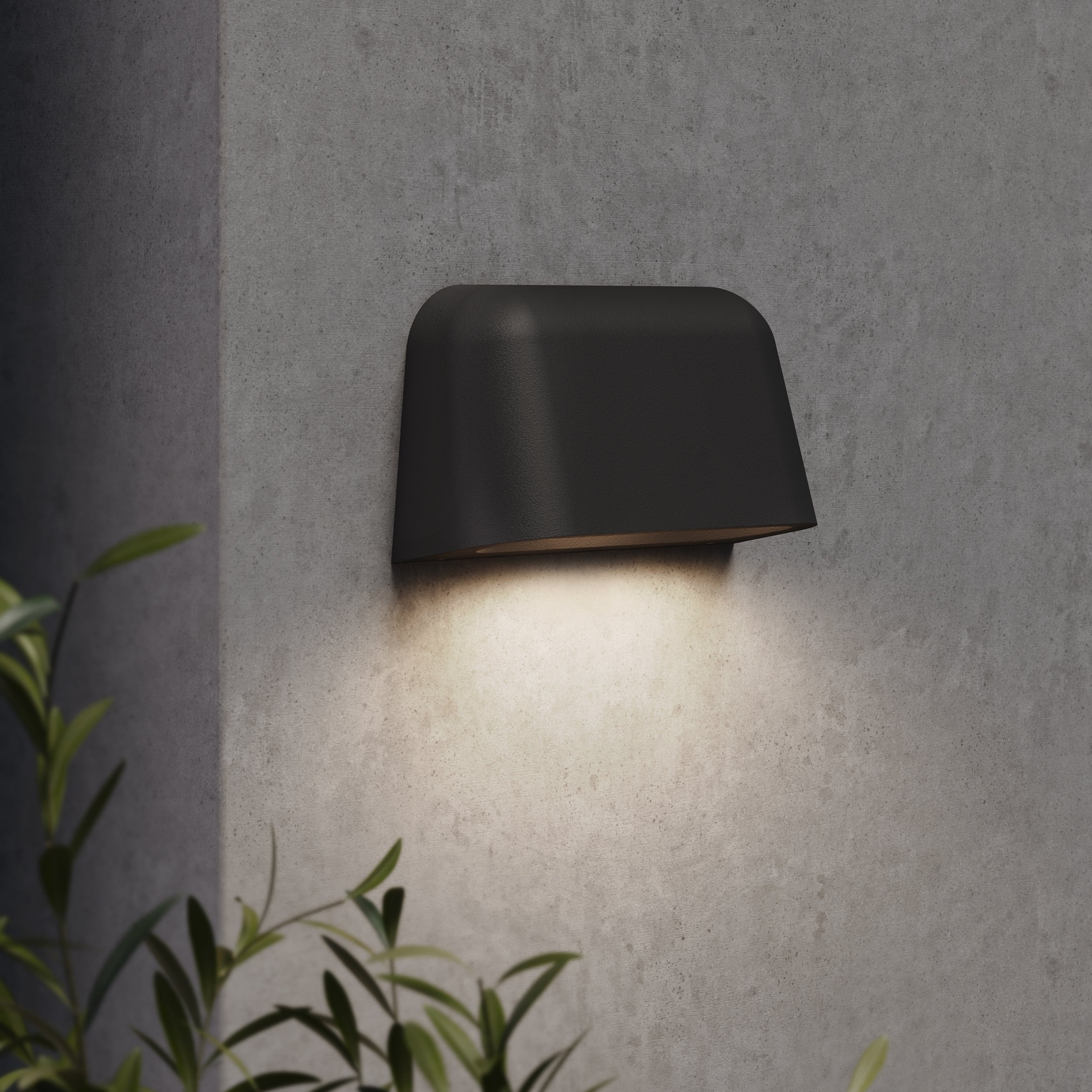 Astro Mast Twin Outdoor Wall Light in Textured Black
