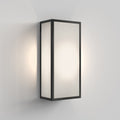 Astro Messina 160 II Frosted Outdoor Wall Light in Textured Black