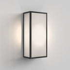 Astro Messina 160 II Frosted Outdoor Wall Light in Textured Black
