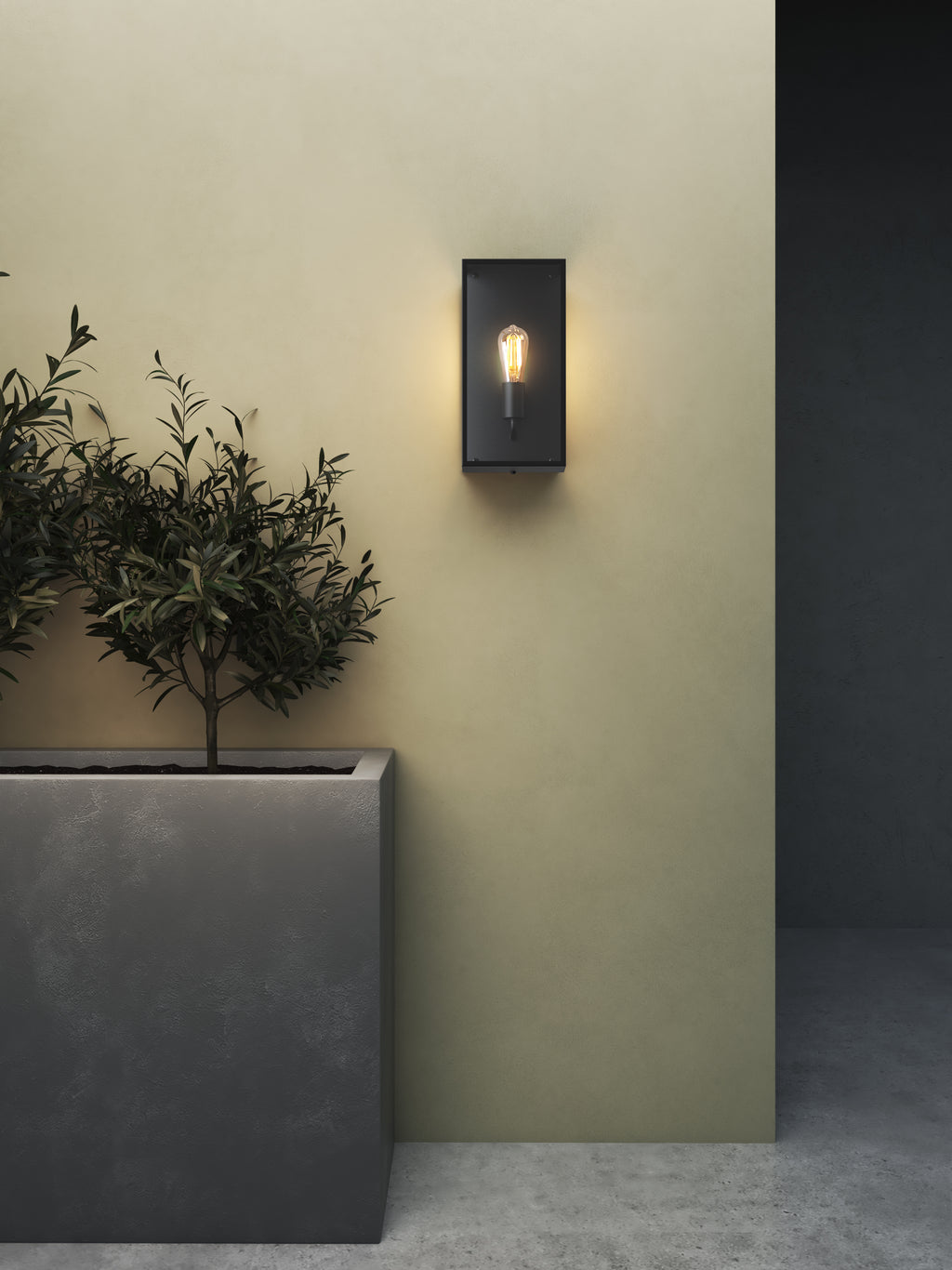 Astro Messina 200 Outdoor Wall Light in Textured Black