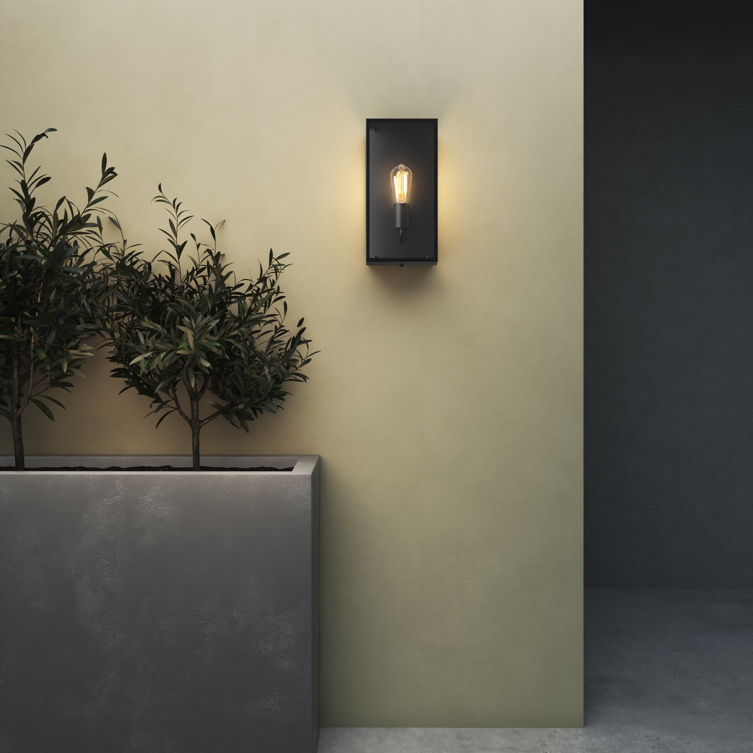 Astro Messina 200 Outdoor Wall Light in Textured Black