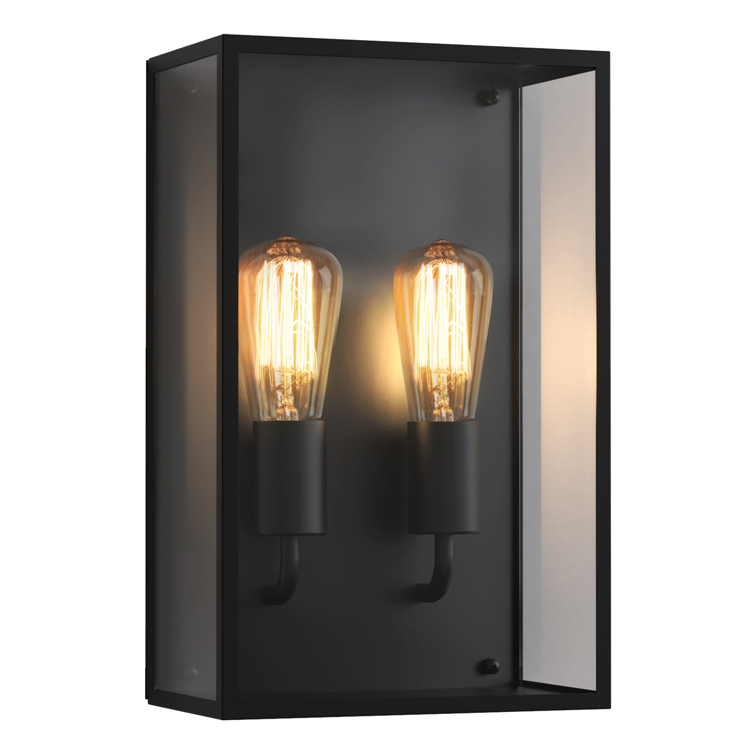 Astro Messina Twin Outdoor Wall Light in Textured Black