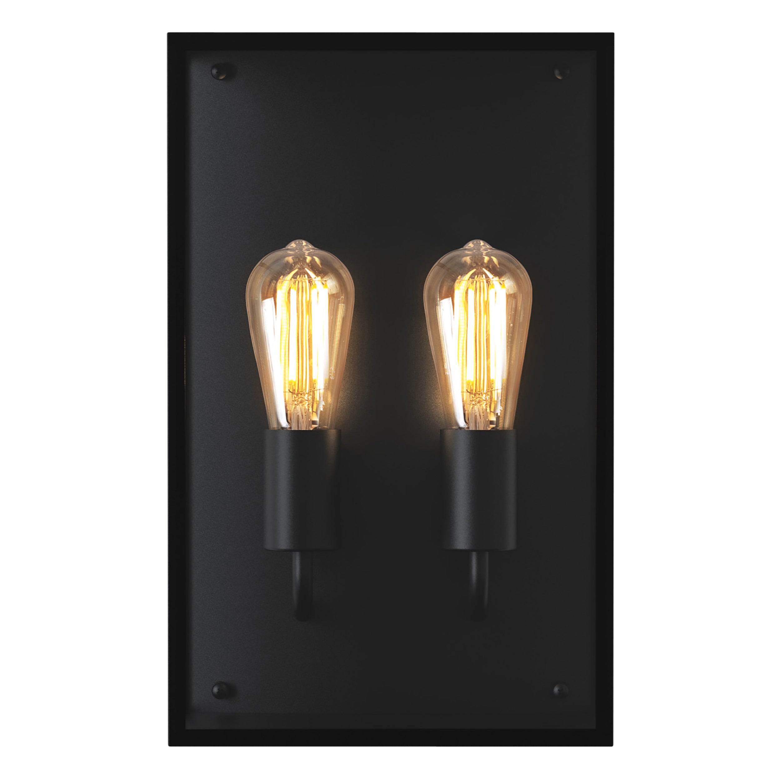 Astro Messina Twin Outdoor Wall Light in Textured Black