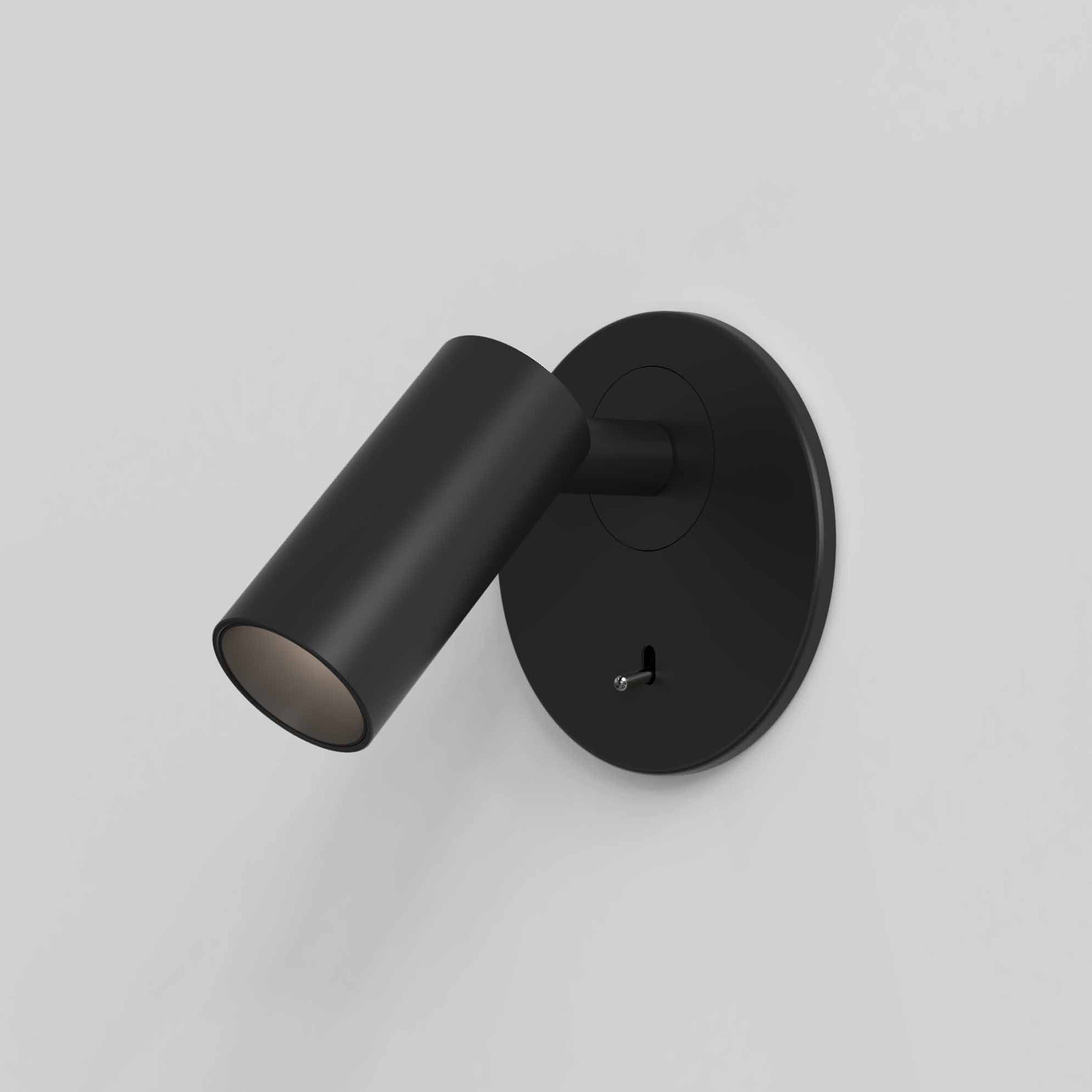 Astro Micro Recess Switched Reading Light in Matt Black