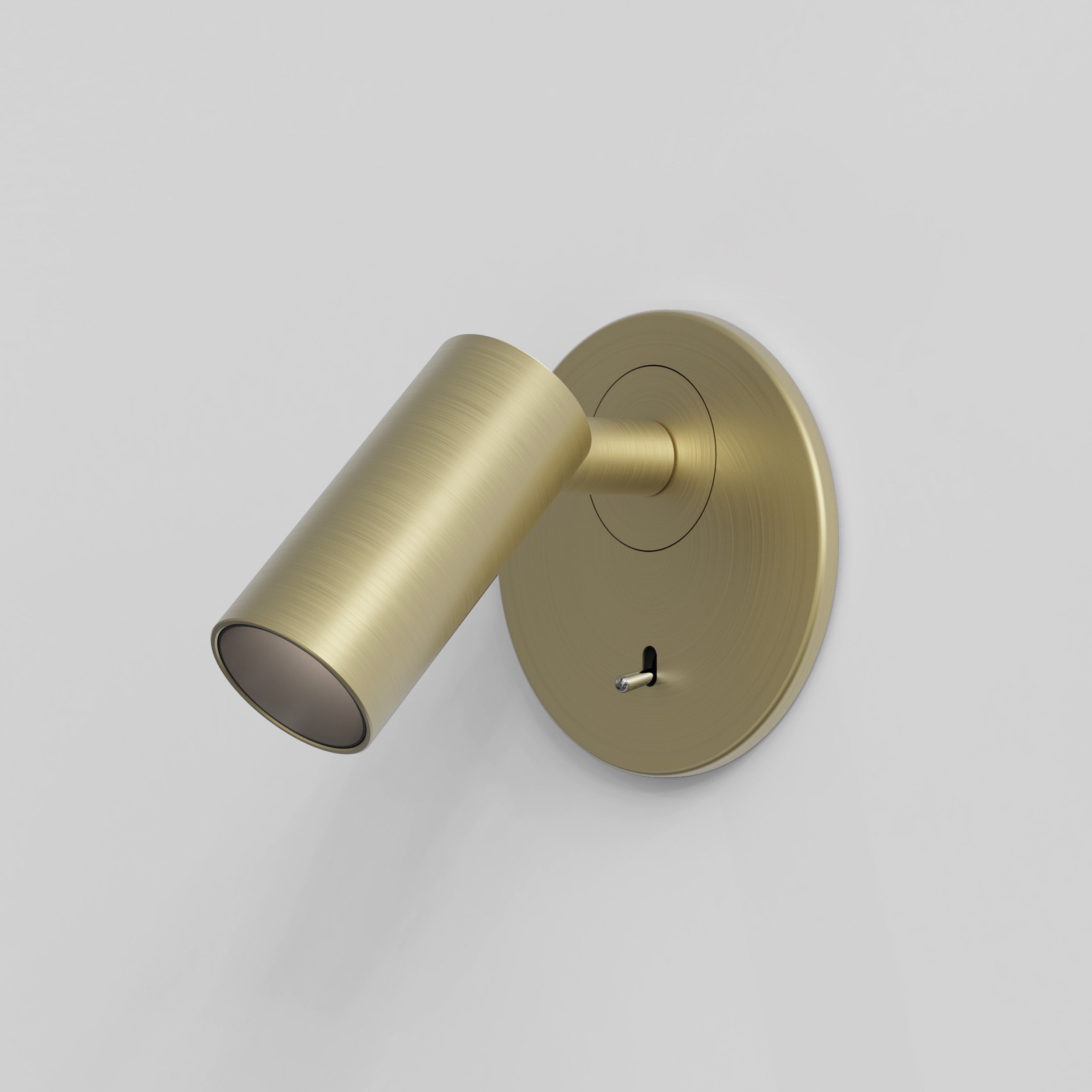 Astro Micro Recess Switched Reading Light in Matt Gold