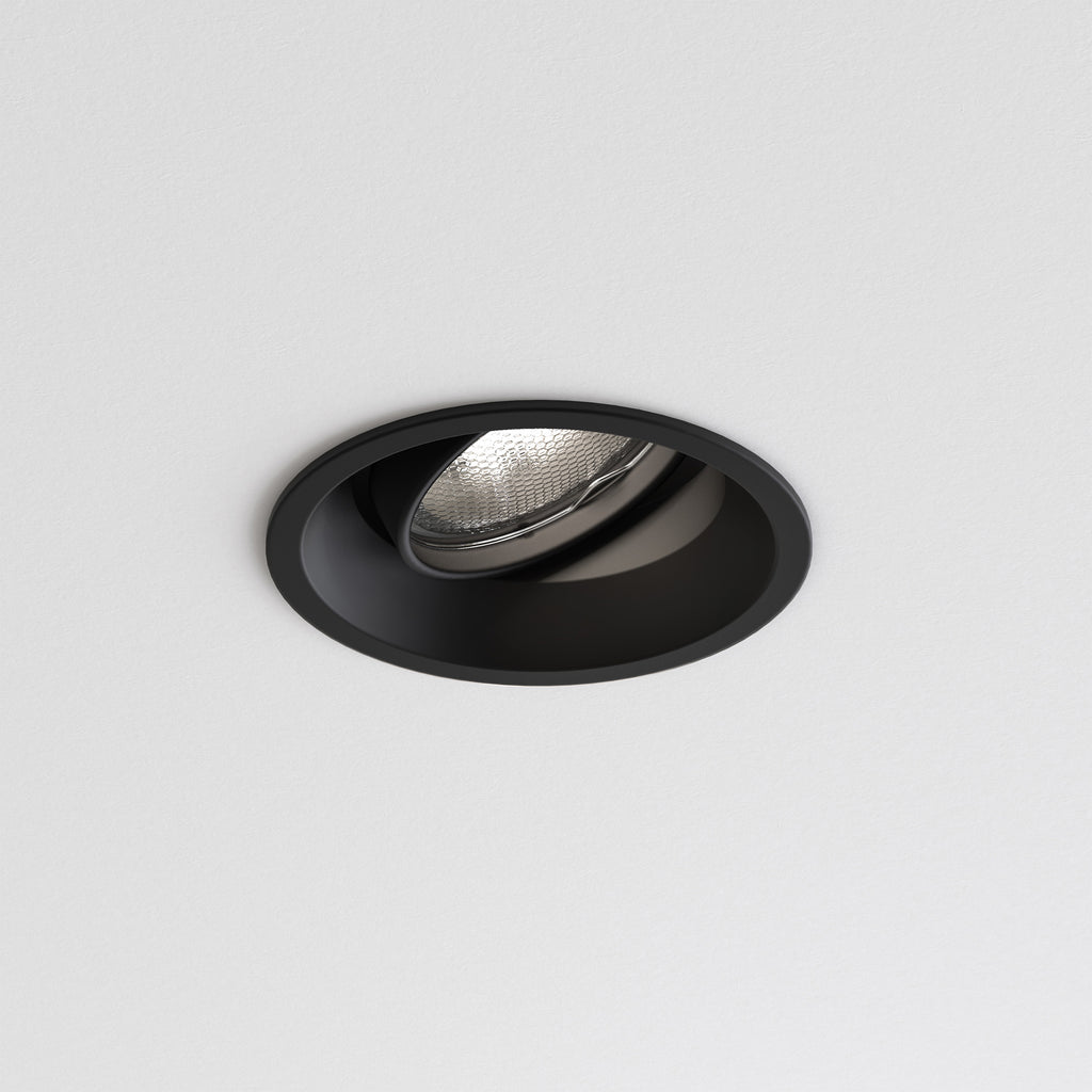 Astro Minima Round Adjustable Downlight in Matt Black 1249016