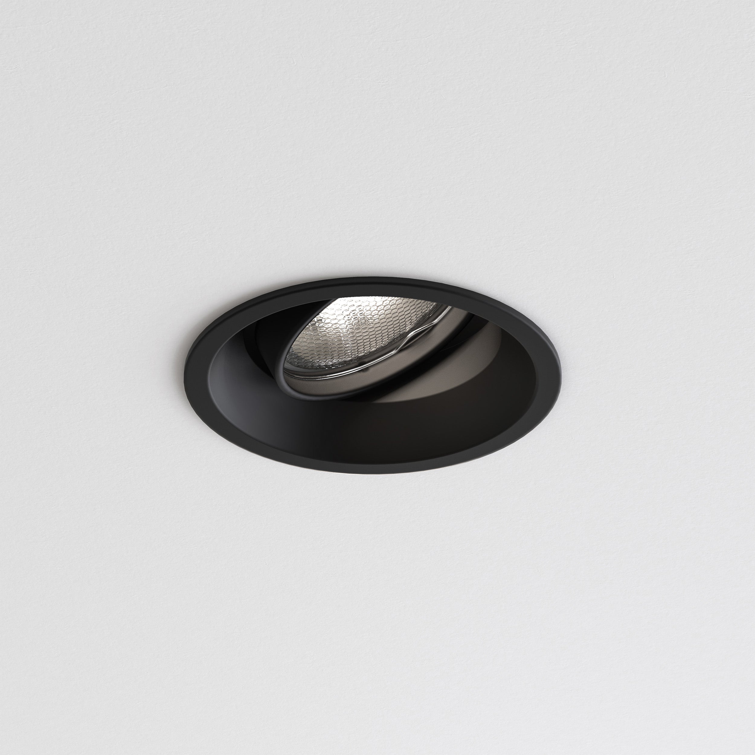 Astro Minima Round Adjustable Downlight in Matt Black 1249016