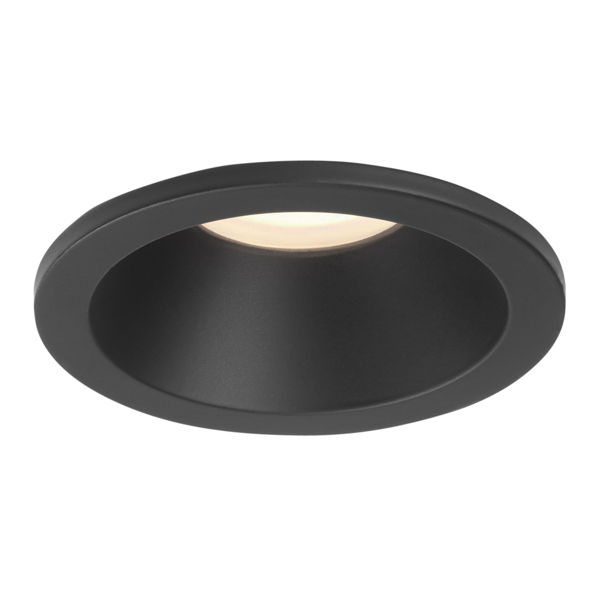Astro Minima Round Fixed Bathroom Downlight in Matt Black IP65 1249017
