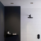 Astro Minima Round Fixed Bathroom Downlight in Matt Black IP65 1249017
