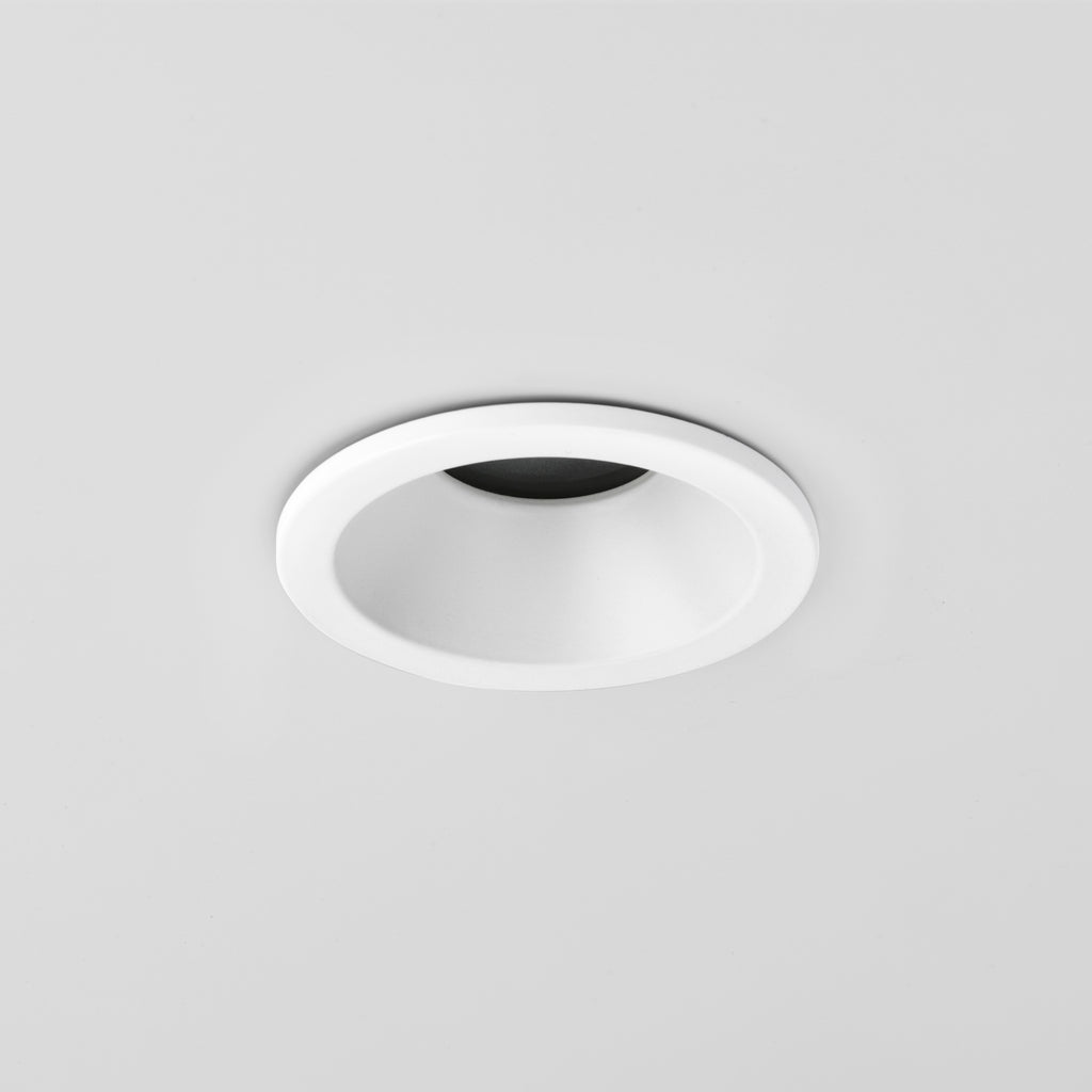 Astro Minima Round Fixed Bathroom Downlight in Matt White IP65 1249012