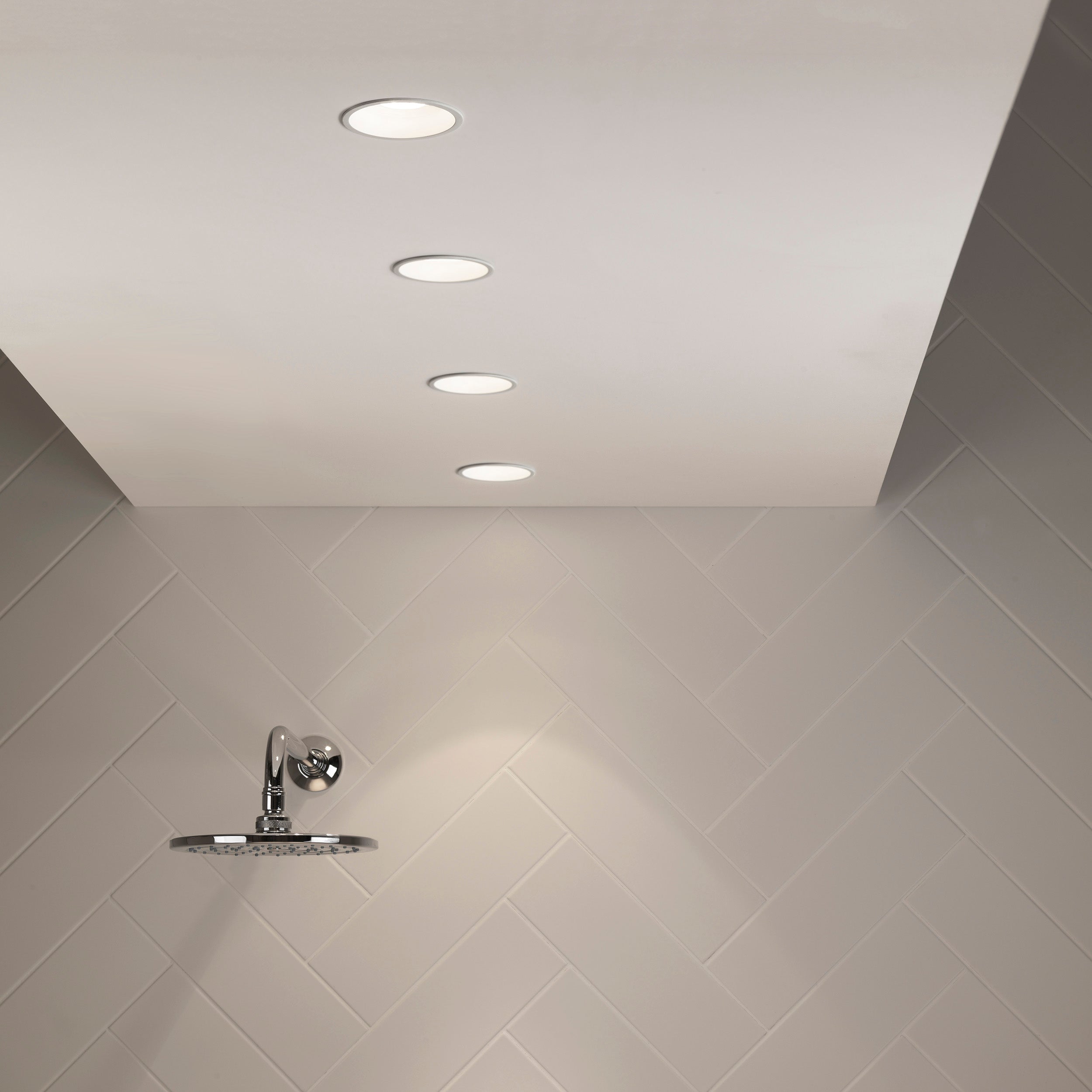 Astro Minima Round Fixed Bathroom Downlight in Matt White IP65 1249012