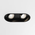 Astro Minima Round Twin Adjustable Downlight in Matt Black 1249029