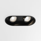 Astro Minima Round Twin Adjustable Downlight in Matt Black 1249029