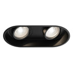 Astro Minima Round Twin Adjustable Downlight in Matt Black 1249029