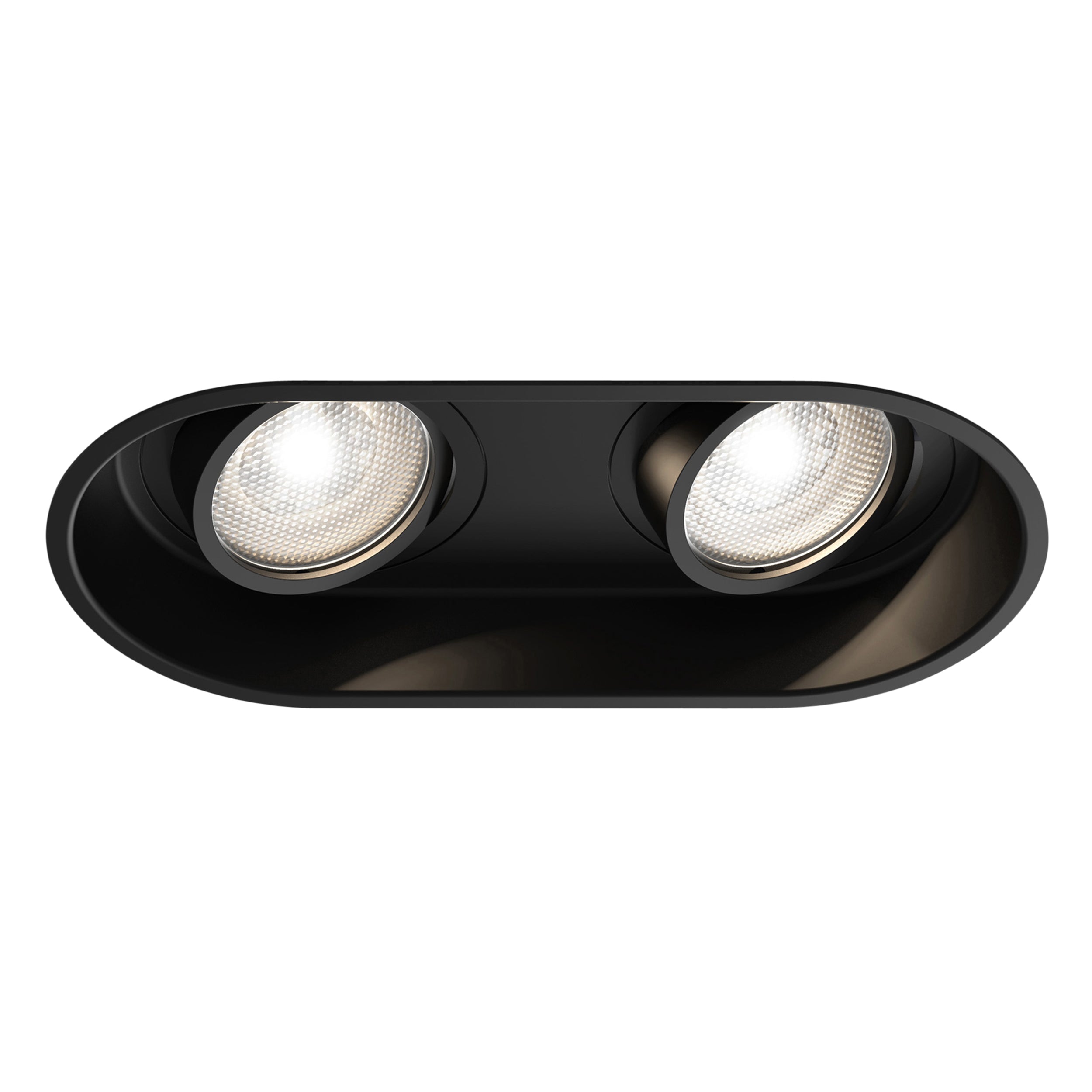 Astro Minima Round Twin Adjustable Downlight in Matt Black 1249029