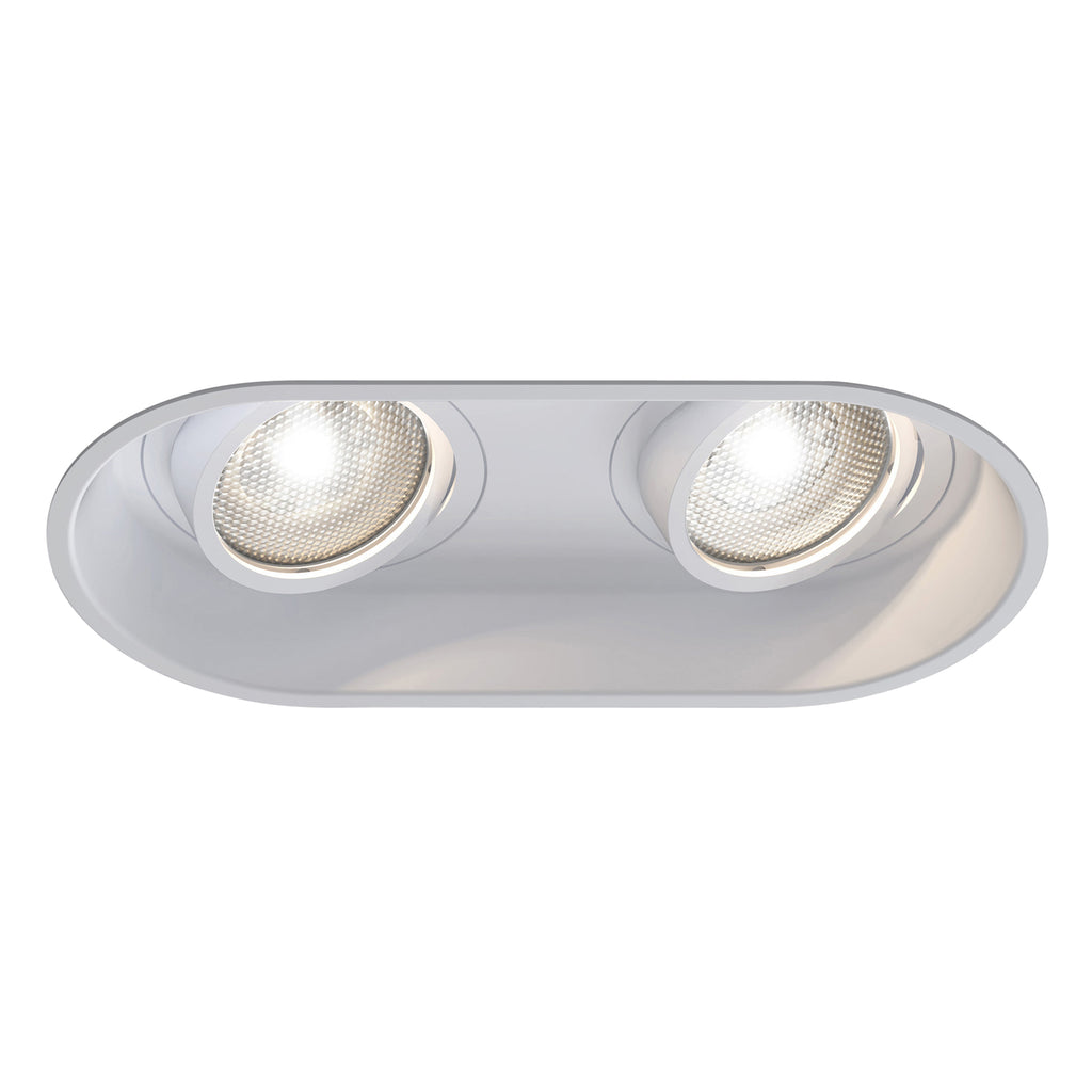 Astro Minima Round Twin Adjustable Downlight in Matt White 1249028