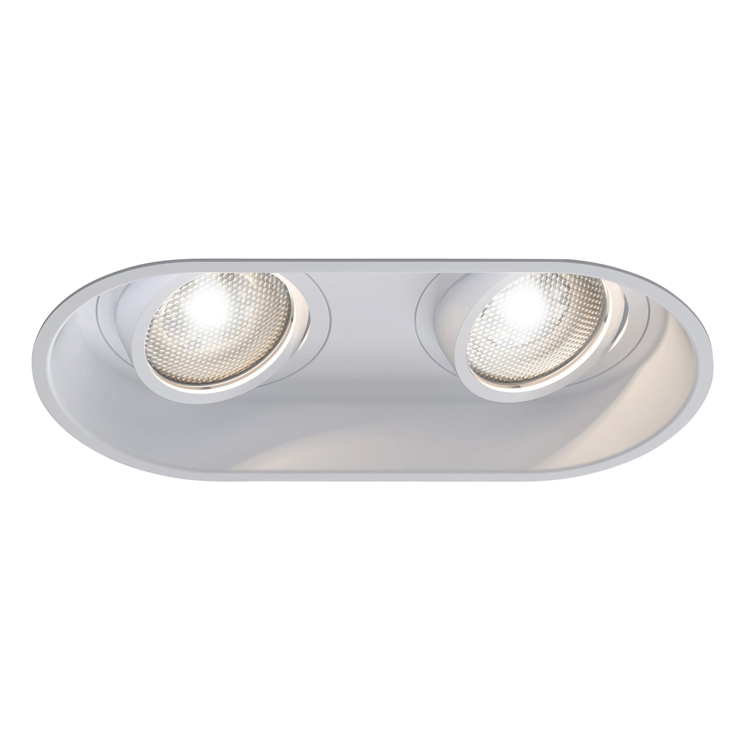 Astro Minima Round Twin Adjustable Downlight in Matt White 1249028