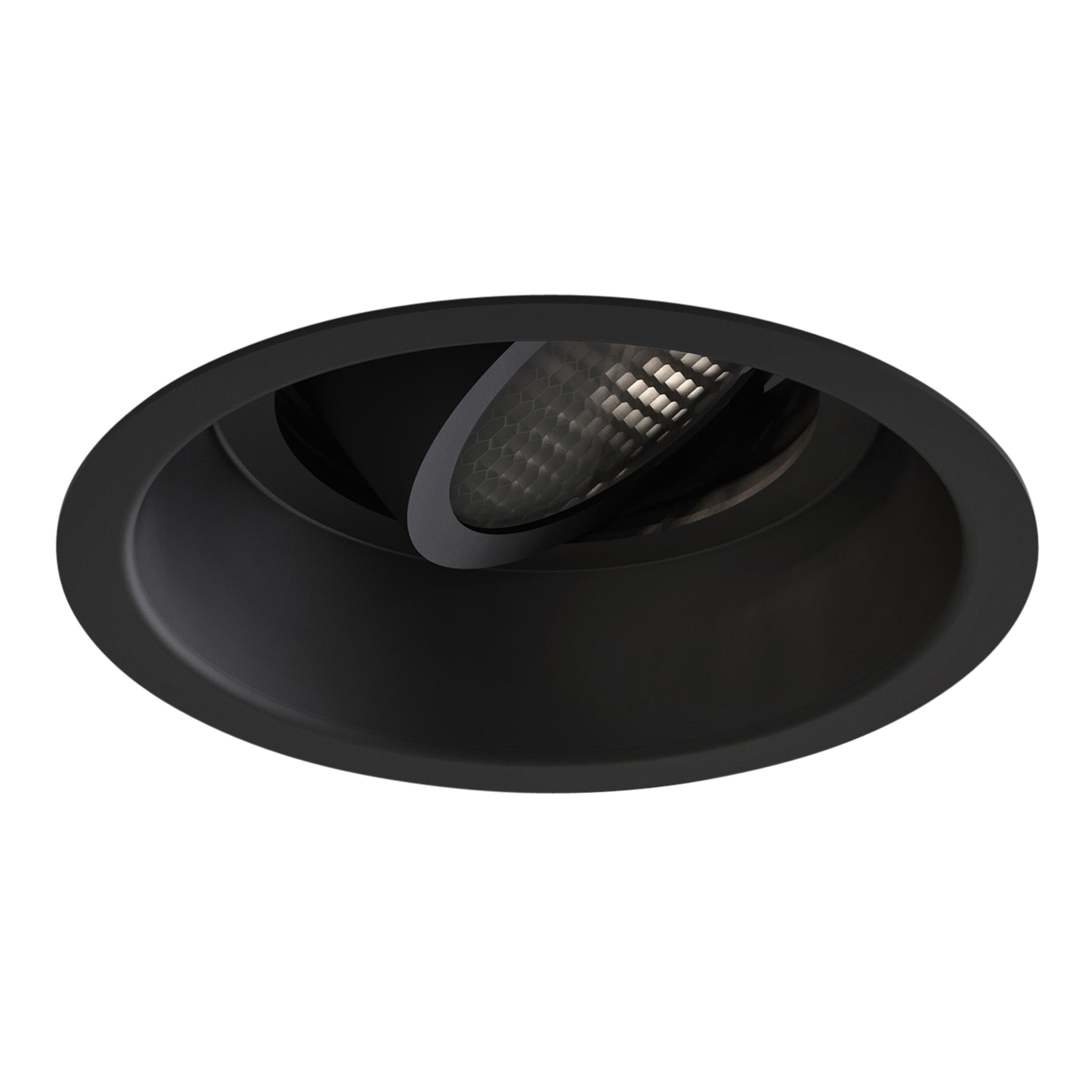 Astro Minima Slimline Round Adjustable Fire-Rated Downlight in Matt Black 1249041