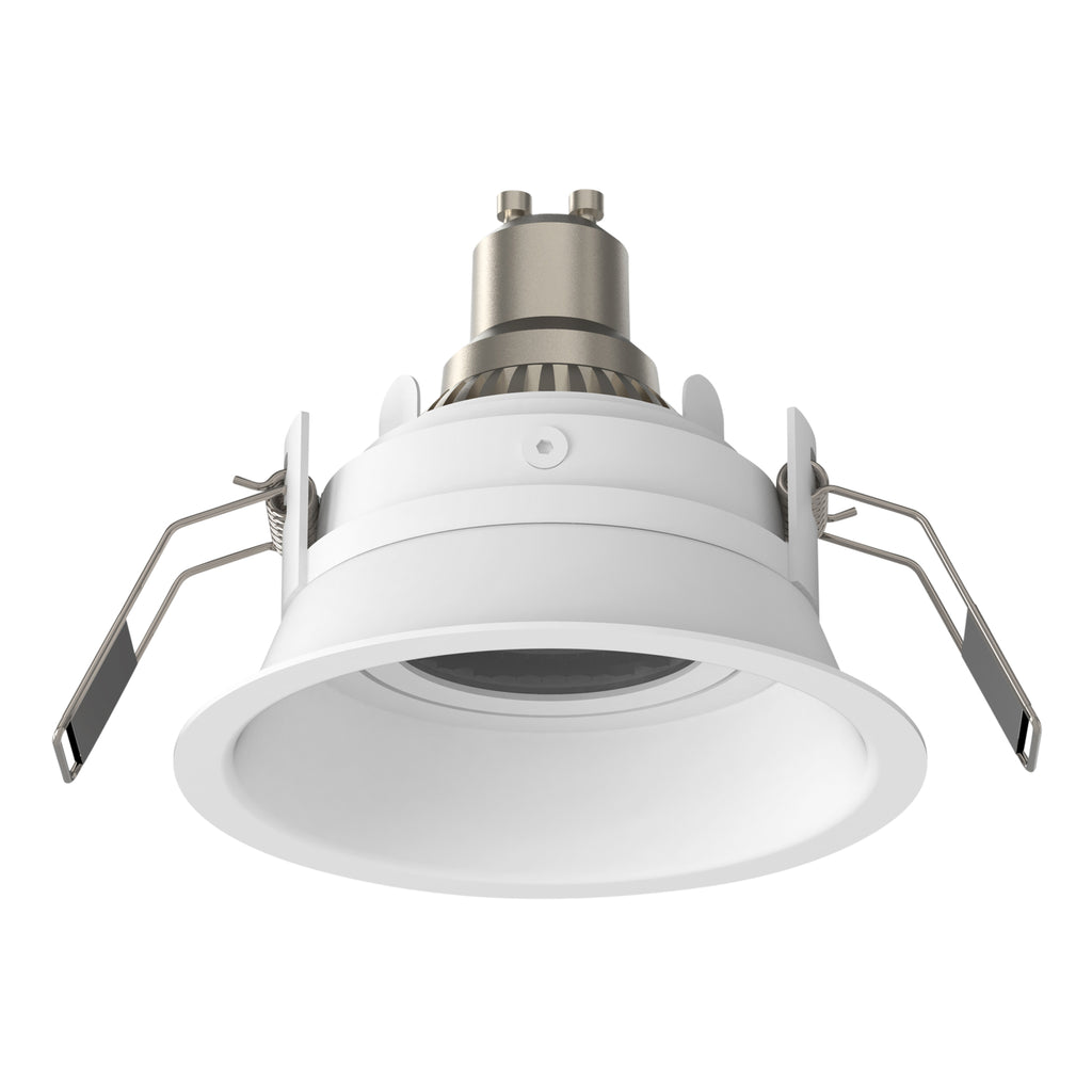 Astro Minima Slimline Round Adjustable Fire-Rated Downlight in Matt White 1249040