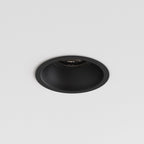 Astro Minima Slimline Round IP65 Fire-Rated Bathroom Downlight in Matt Black 1249035