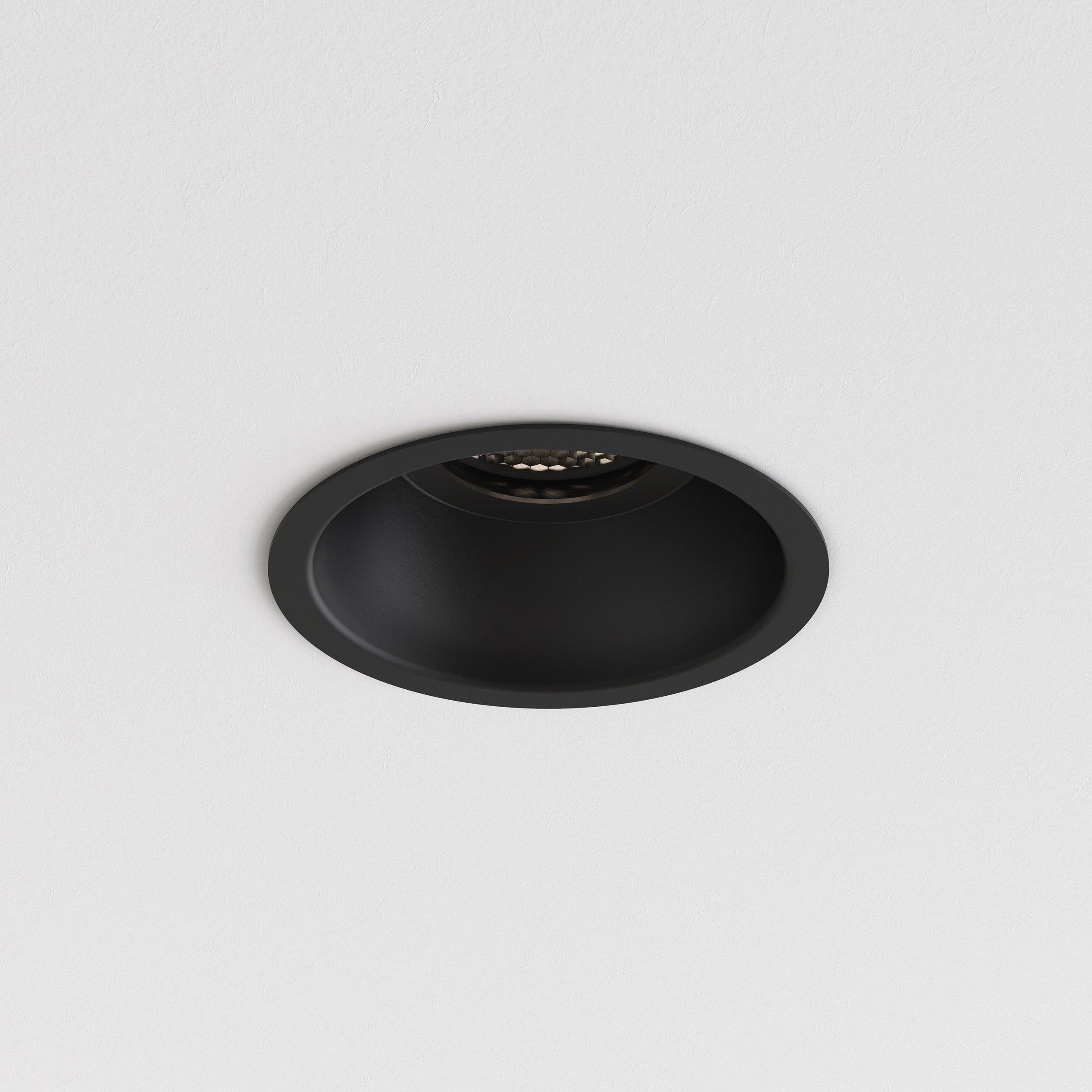 Astro Minima Slimline Round IP65 Fire-Rated Bathroom Downlight in Matt Black 1249035
