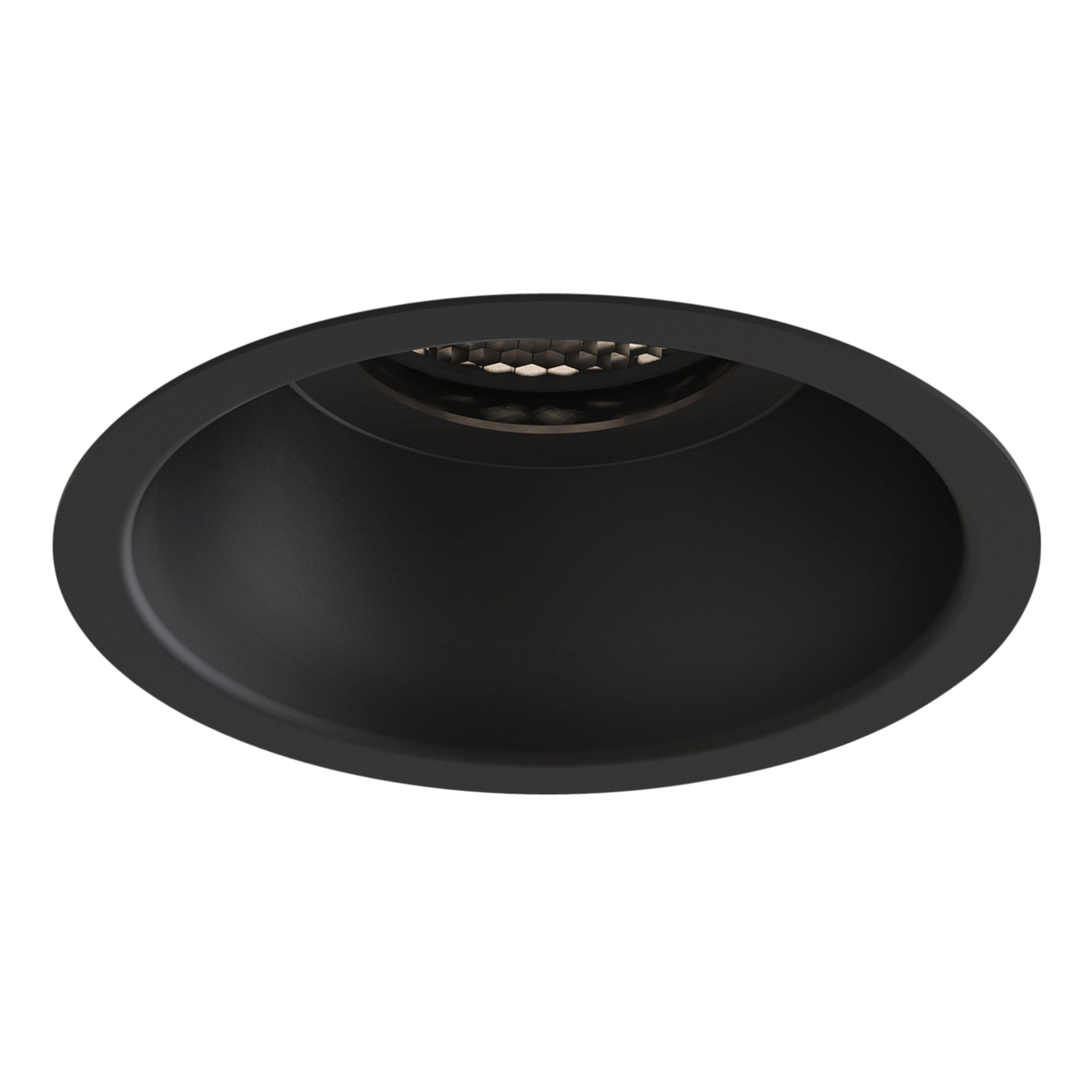 Astro Minima Slimline Round IP65 Fire-Rated Bathroom Downlight in Matt Black 1249035