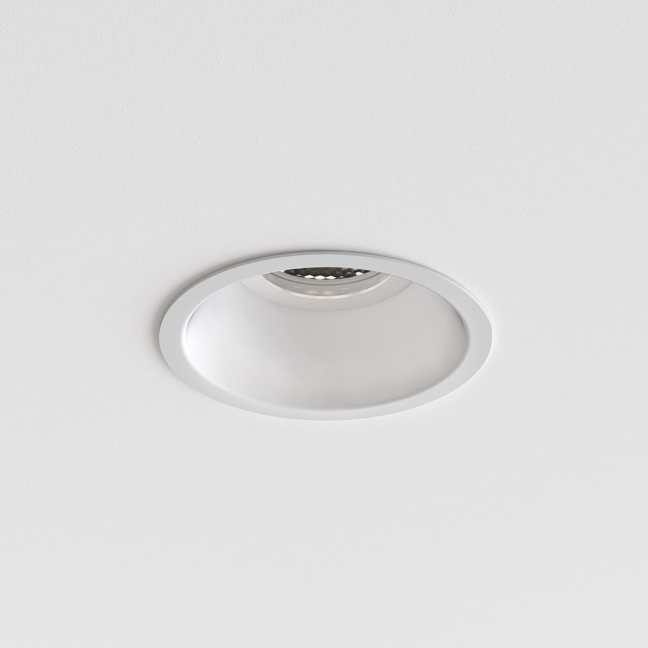 Astro Minima Slimline Round IP65 Fire Rated Bathroom Downlight in Matt White 1249034