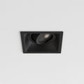 Astro Minima Slimline Square Adjustable Fire-Rated Downlight in Matt Black 1249043