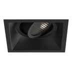 Astro Minima Slimline Square Adjustable Fire-Rated Downlight in Matt Black 1249043