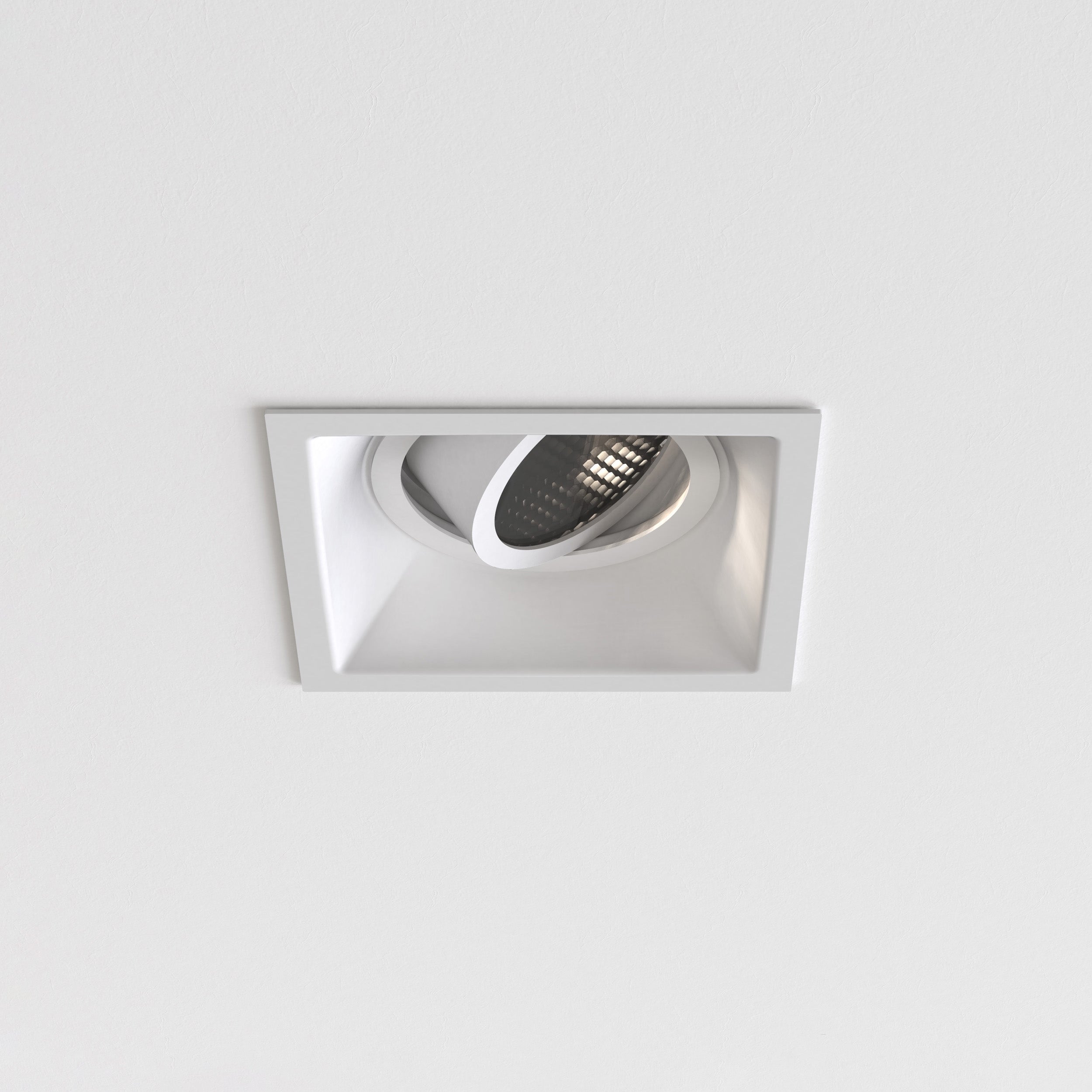 Astro Minima Slimline Square Adjustable Fire-Rated Downlight in Matt White 1249042
