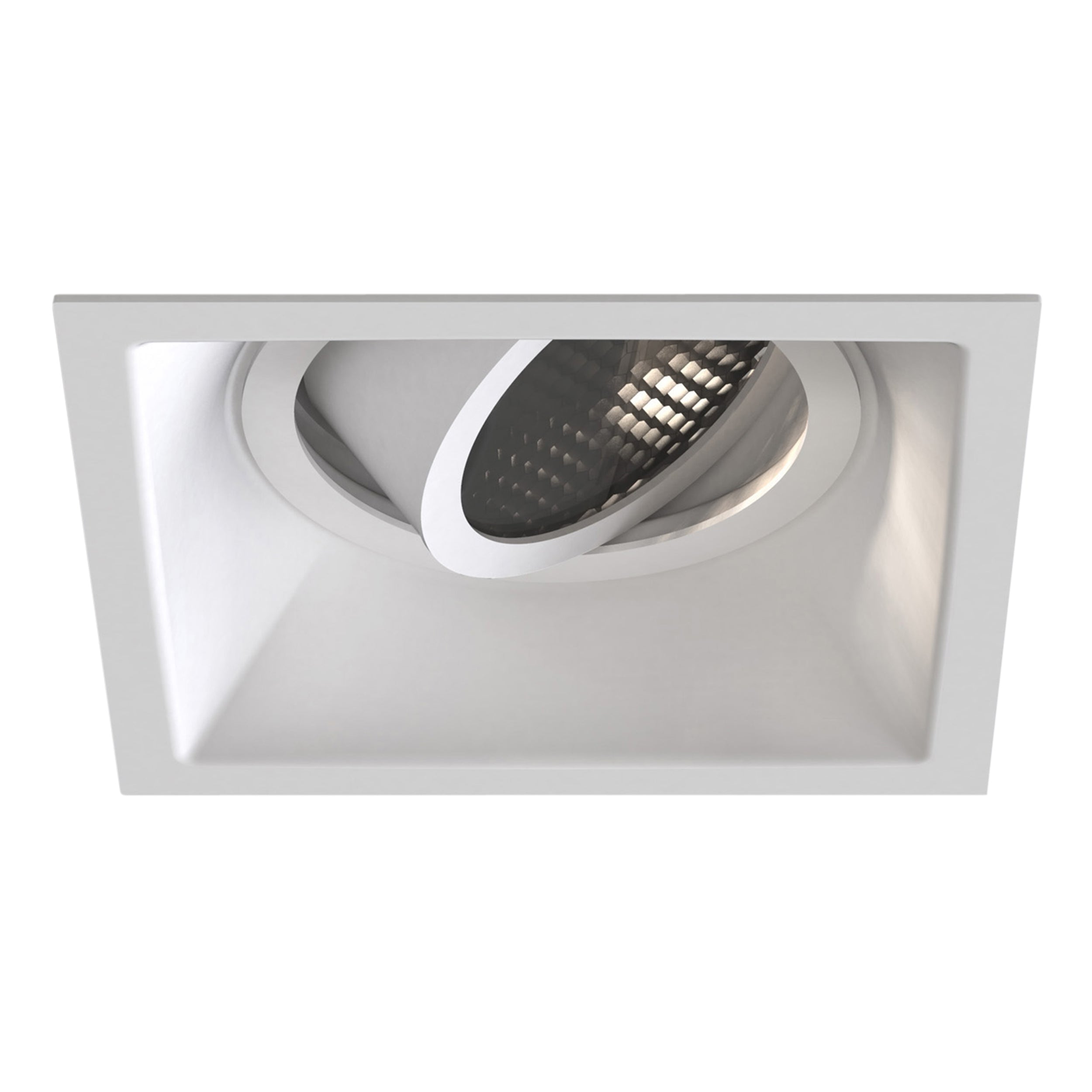 Astro Minima Slimline Square Adjustable Fire-Rated Downlight in Matt White 1249042