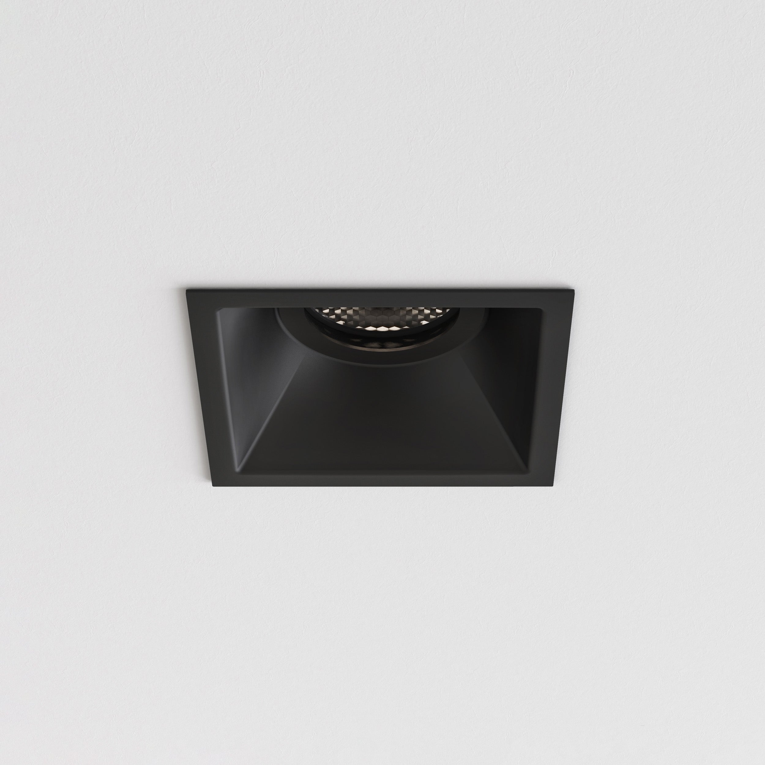 Astro Minima Slimline Square Fire-Rated Bathroom Downlight in Matt Black IP65 1249039