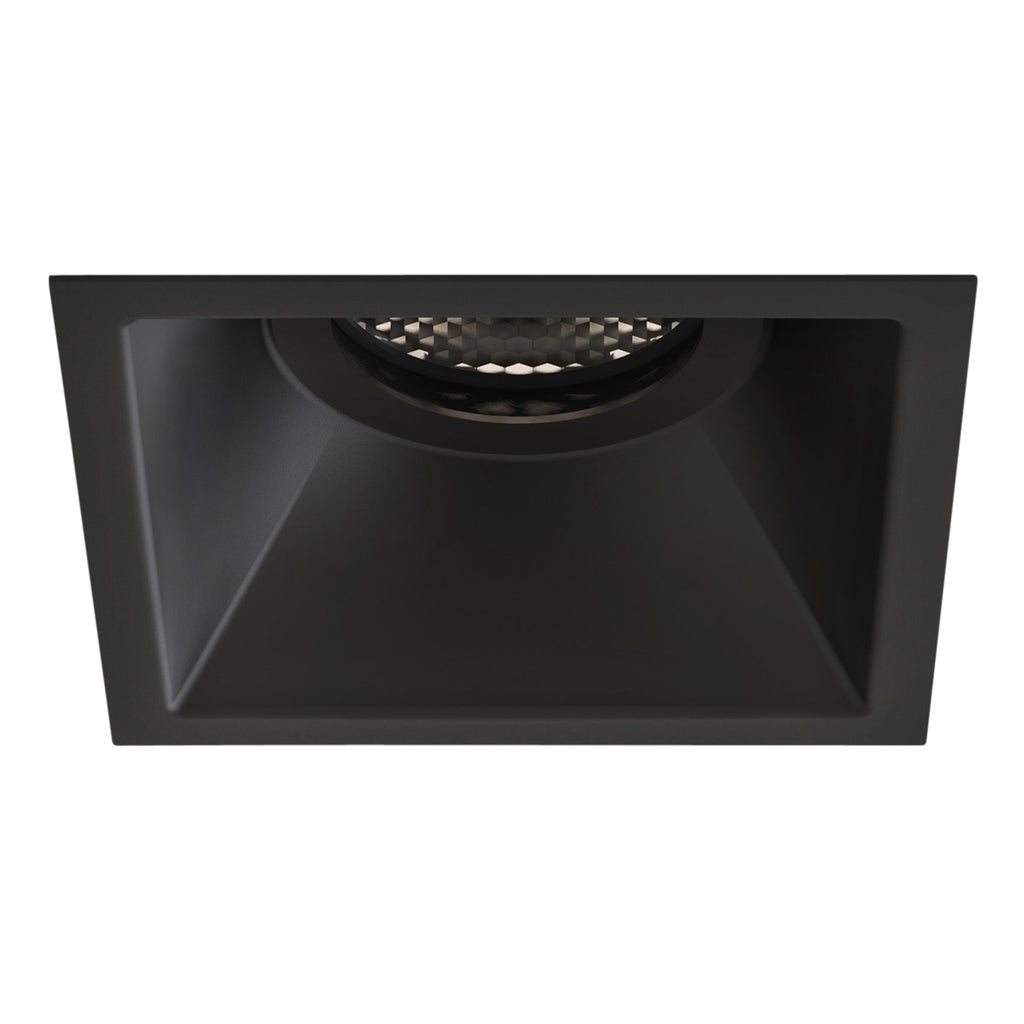 Astro Minima Slimline Square Fire-Rated Bathroom Downlight in Matt Black IP65 1249039