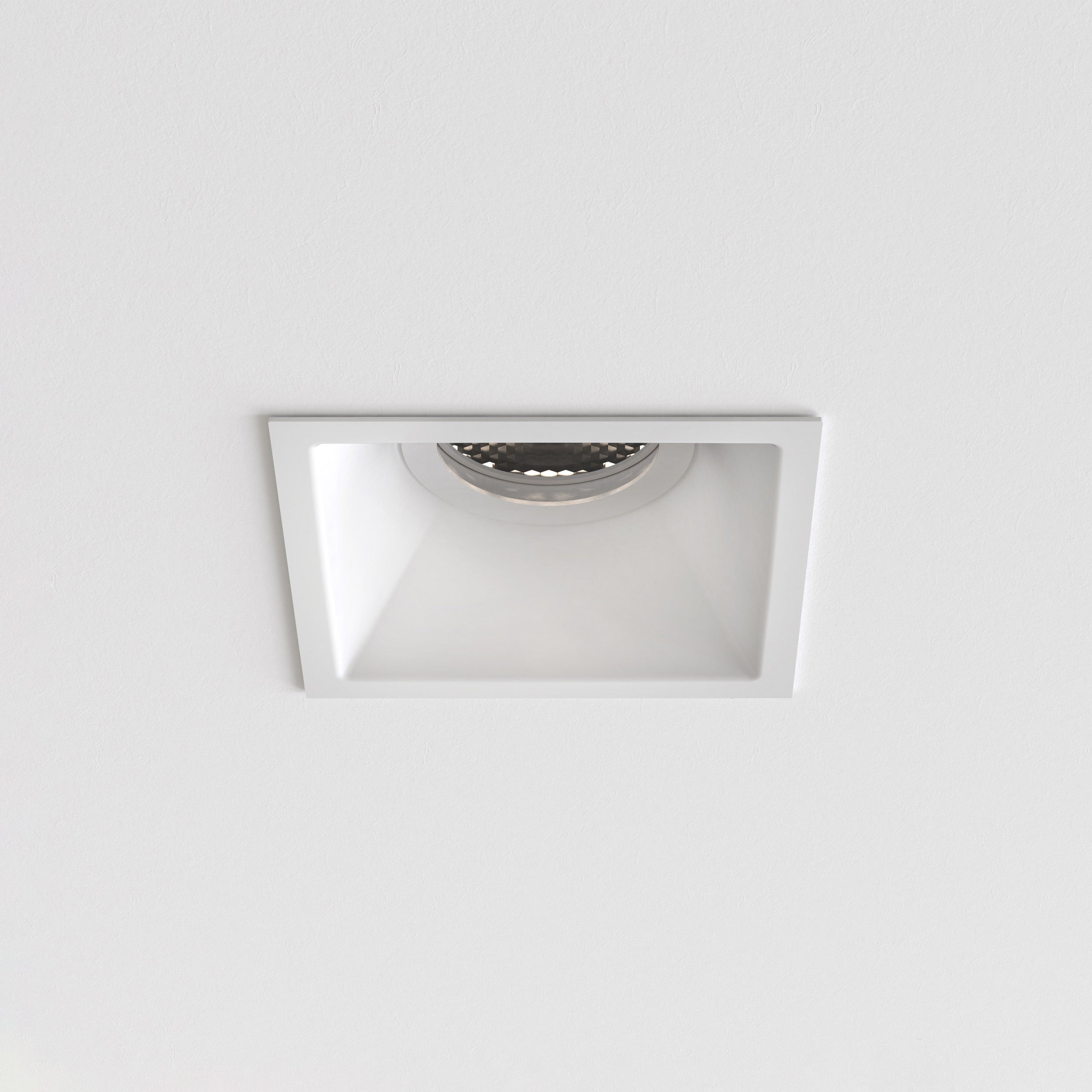 Astro Minima Slimline Square IP65 Fire-Rated Bathroom Downlight in Matt White 1249038