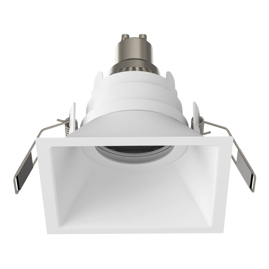 Astro Minima Slimline Square IP65 Fire-Rated Bathroom Downlight in Matt White 1249038