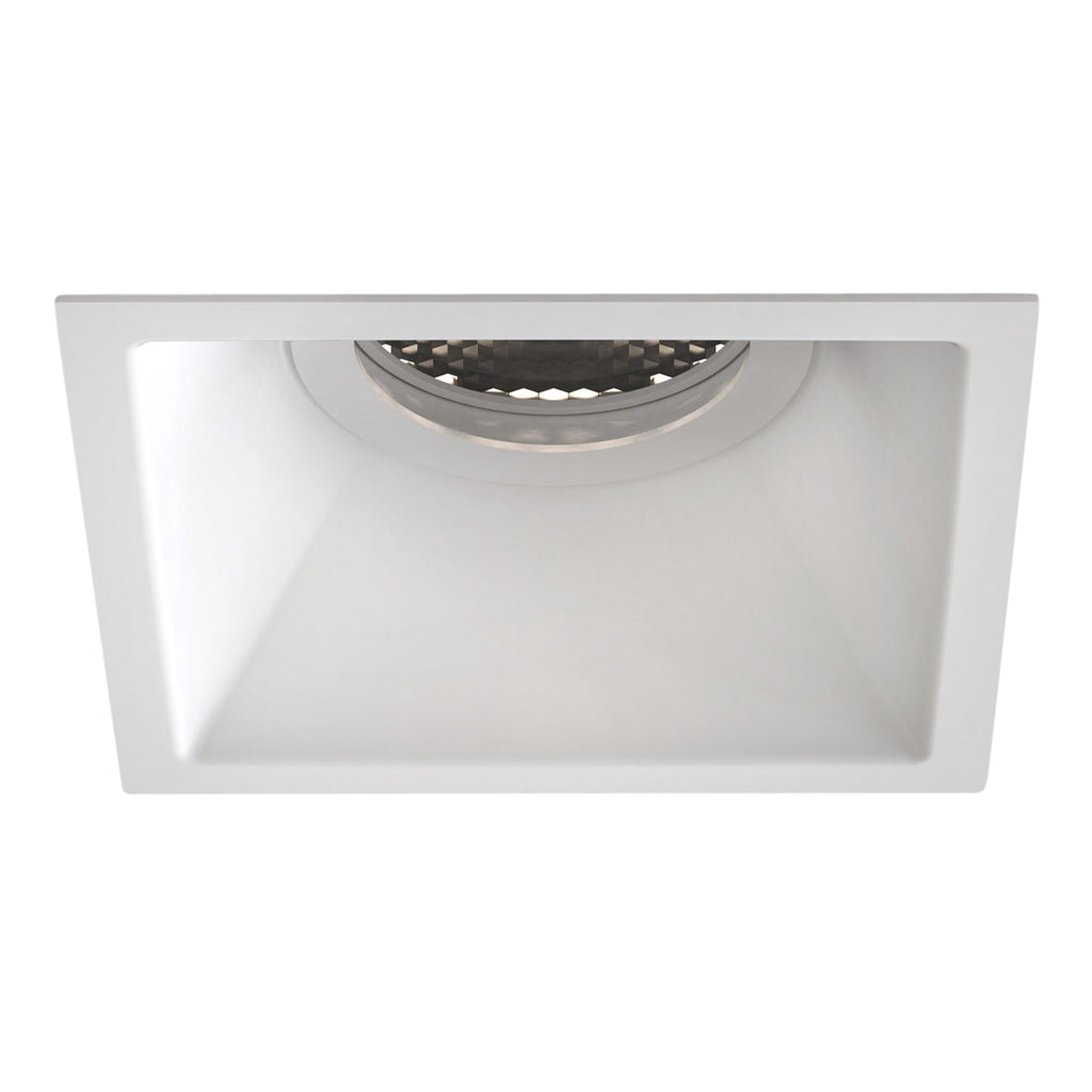 Astro Minima Slimline Square IP65 Fire-Rated Bathroom Downlight in Matt White 1249038