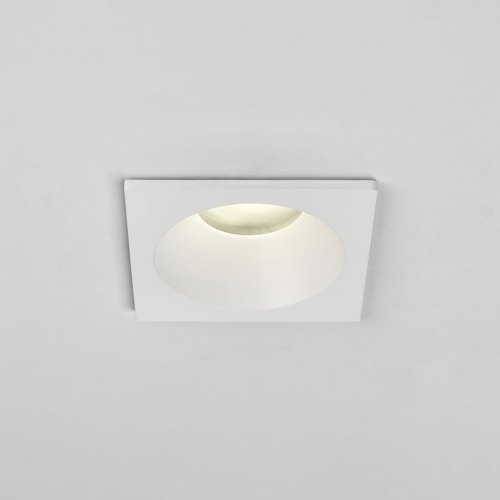 Astro Minima Square Bathroom Downlight in Matt White IP65 1249018