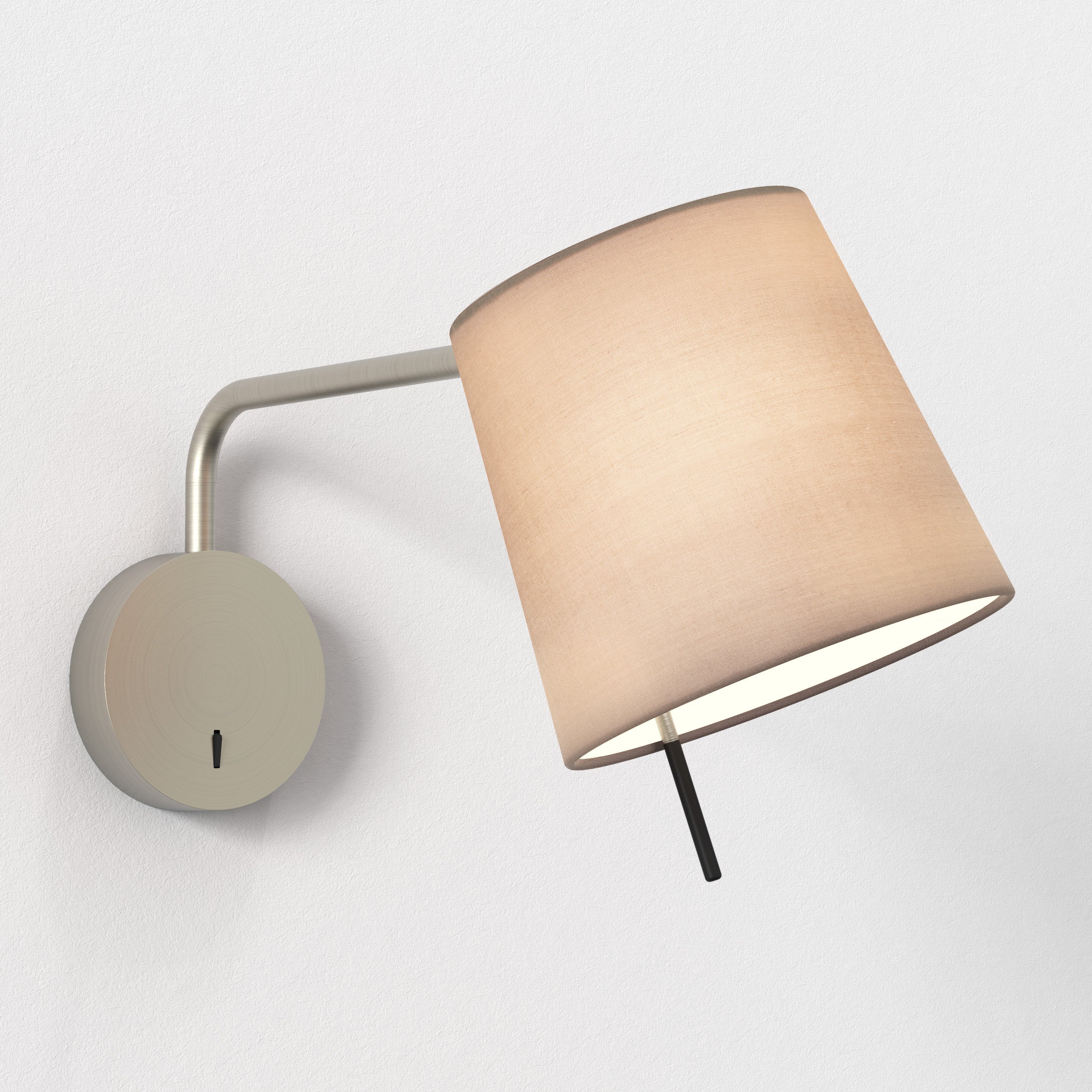 Astro Mitsu Swing Arm Wall Light in Matt Nickel