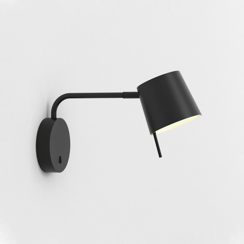 Astro Miura Swing Arm Wall Light in Matt Black