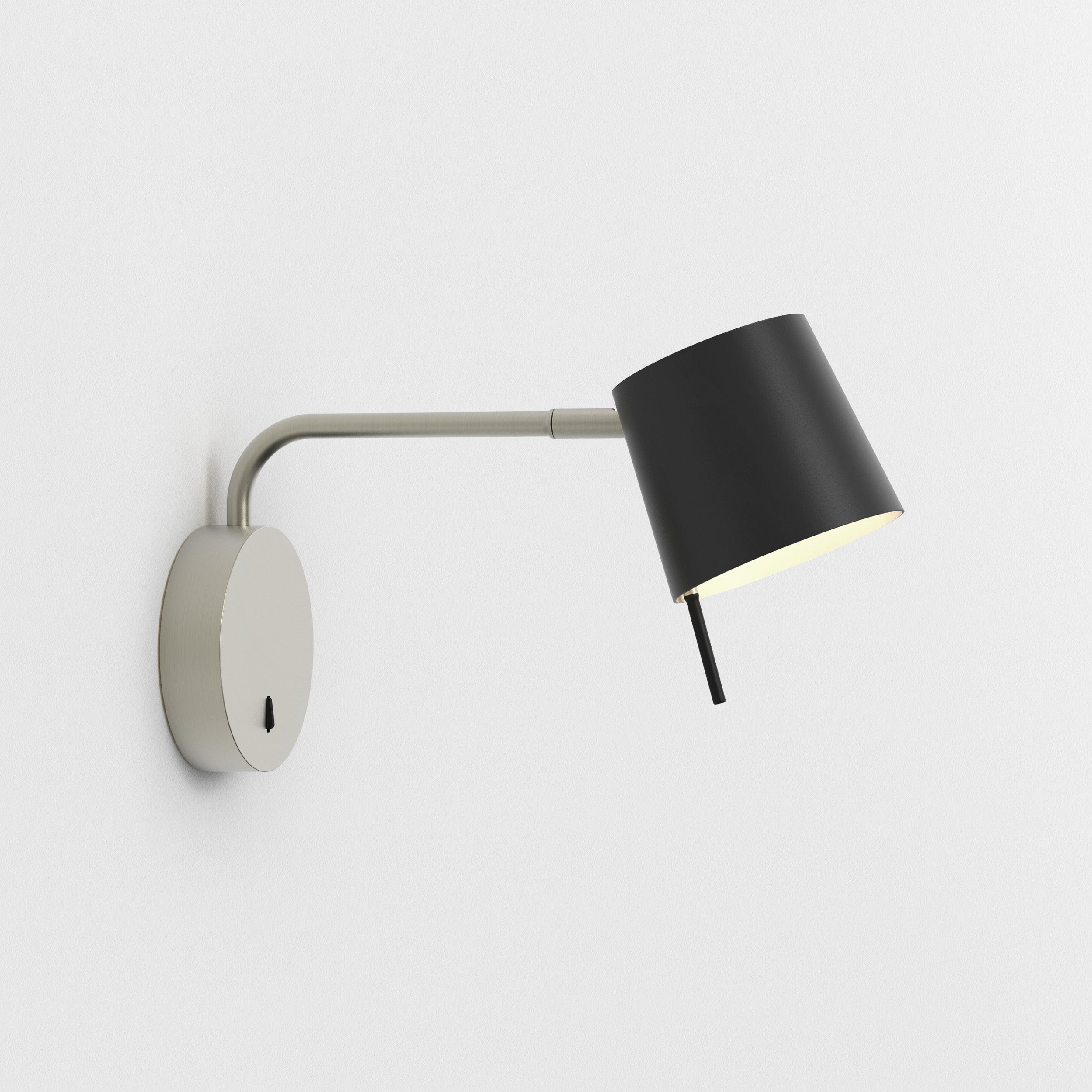 Astro Miura Swing Arm Wall Light in Matt Nickel