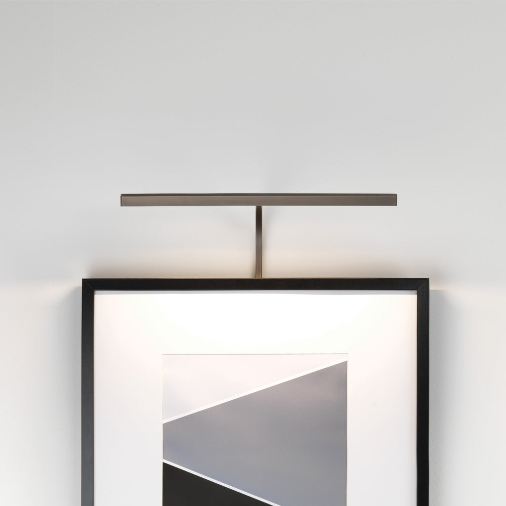 Astro Mondrian 400 Frame Mounted LED Picture Light in Bronze - DRIVER REQUIRED