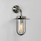 Astro Montparnasse Outdoor Wall Light in Polished Nickel