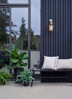 Astro Montparnasse Outdoor Wall Light in Polished Nickel